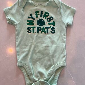 St. Patrick's Day infant onesie